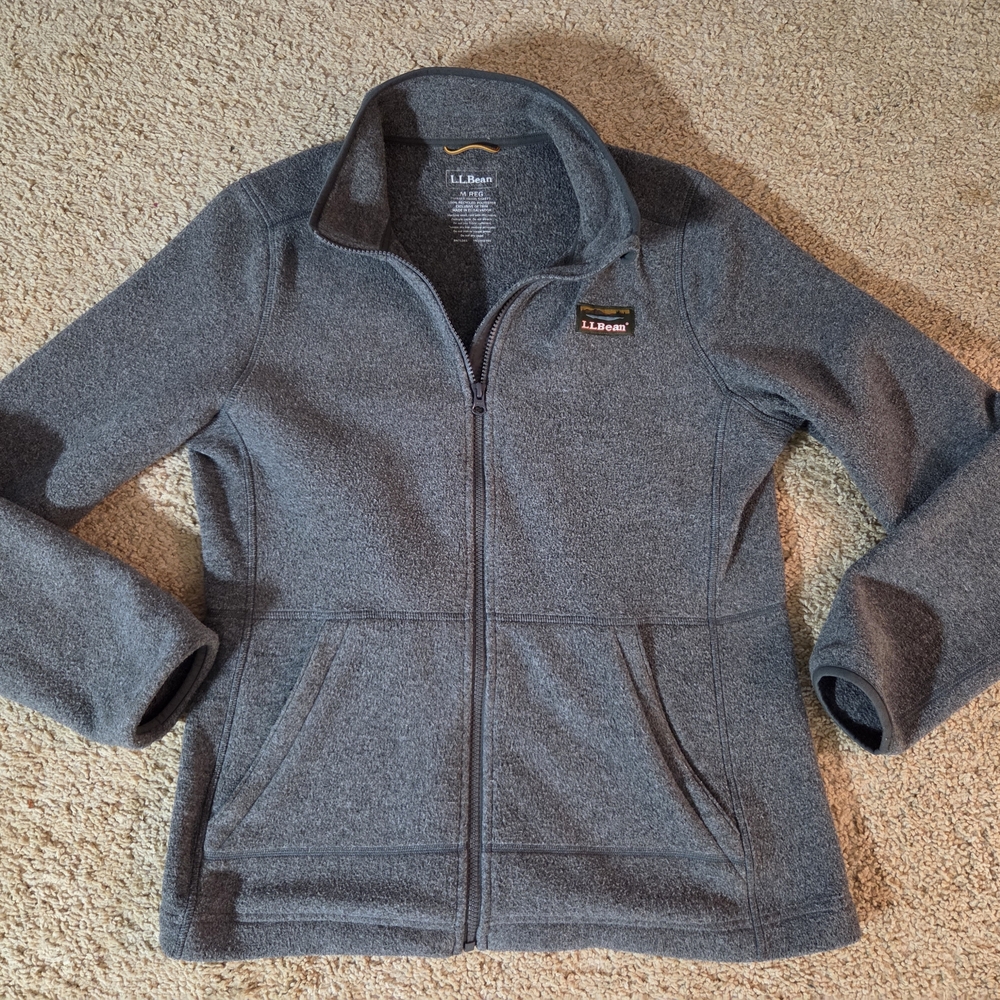L.L. Bean Kids Charcoal Fleece Jacket